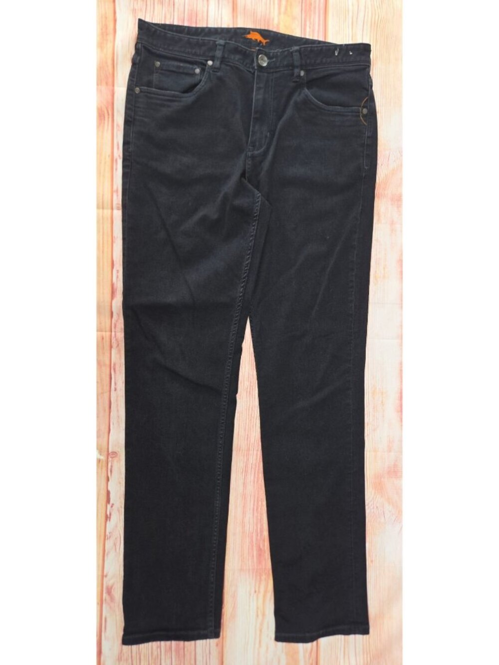Tommy Bahama Mens Relaxed Fit Black Denim Jeans 36x34